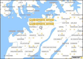 map of Gubia Mancanha
