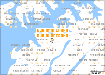 map of Gubia Mancanha