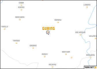 map of Gubing