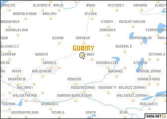 map of Gubiny