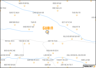 map of Gubin