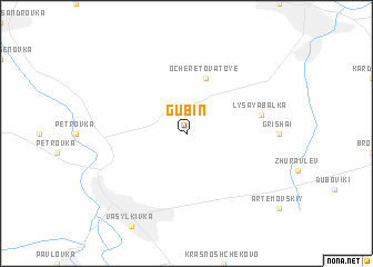 map of Gubin
