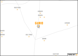 map of Gubio