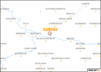 map of Gubkov