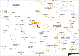 map of Guceviće