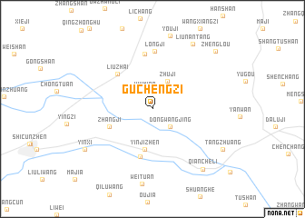 map of Guchengzi