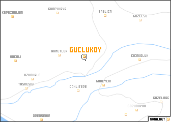 map of Güçlüköy