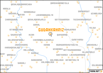 map of Gūdah Kahrīz