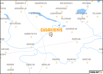 map of Gudakiemis