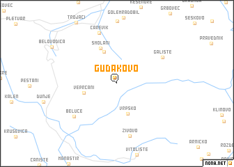 map of Guđakovo