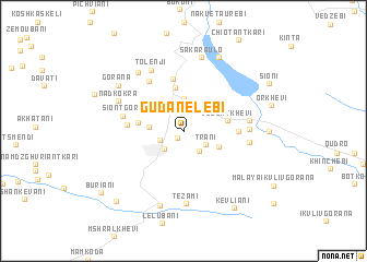 map of Gudanelebi