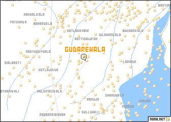 map of Gudarewāla
