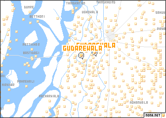 map of Gudārewāla