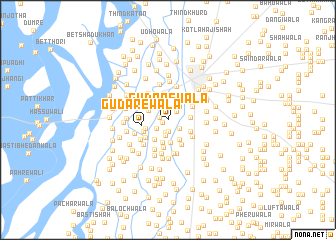 map of Gudārewāla