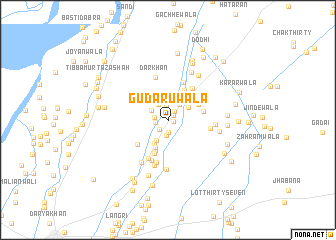 map of Gudārūwāla