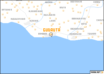 map of Gudautʼa