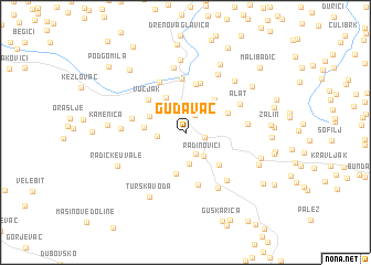 map of Gudavac