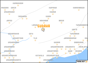 map of Gudawa