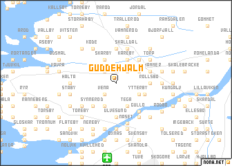 map of Guddehjälm