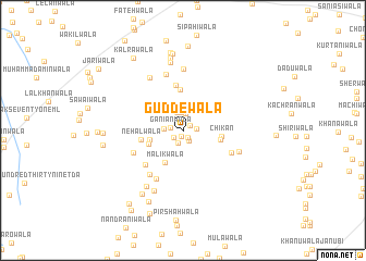 map of Guddewāla