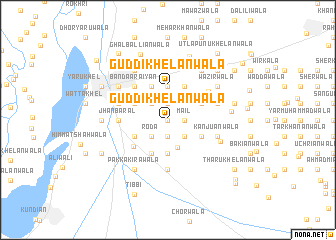 map of Guddi Khelānwāla