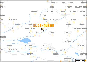 map of Gudehausen
