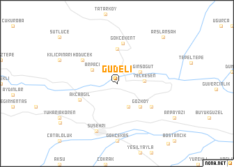 map of Güdeli