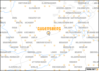 map of Gudensberg