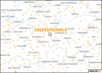 map of Guder Singhwāla