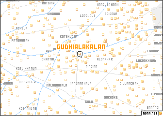 map of Gudhiāla Kalān