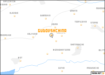 map of Gudovshchina