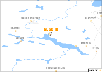 map of Gudowo
