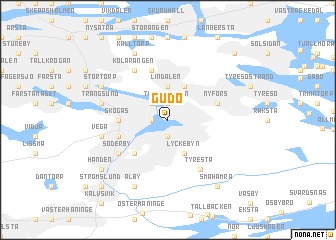 map of Gudö