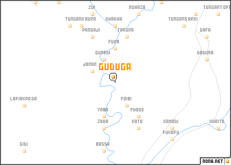 map of Guduga