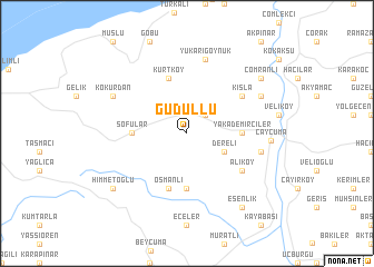 map of Güdüllü