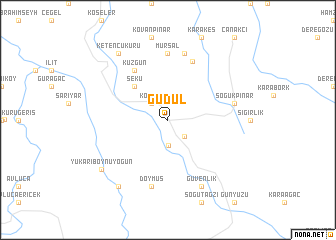 map of Güdül