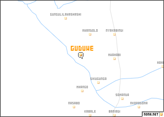 map of Guduwe
