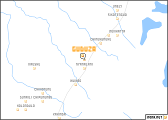 map of Guduza