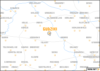 map of Gudziki