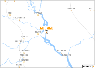 map of Guéagui