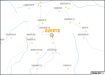 map of Guéayo