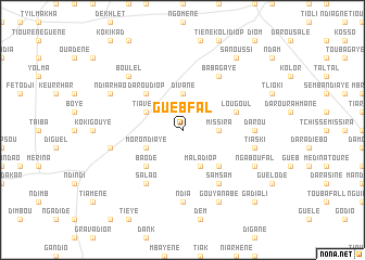 map of Gueb Fal