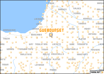 map of Gué Bourget