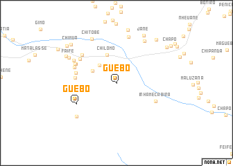 map of Guebo