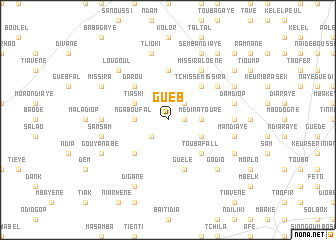 map of Guèb