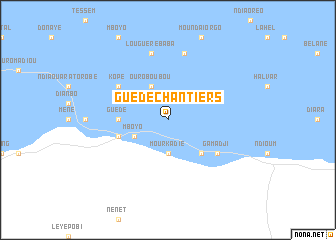 map of Guédé Chantiers