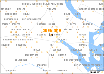 map of Guédiane