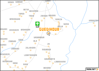 map of Guedihoua