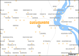 map of Guédioumane