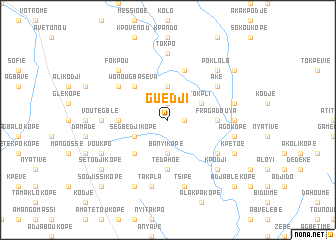 map of Guédji